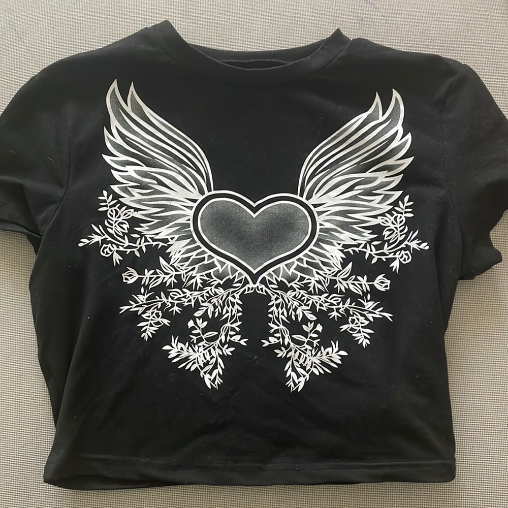 Shein Heart Cropped Top